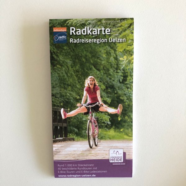 Radkarte der Radreiseregion Uelzen