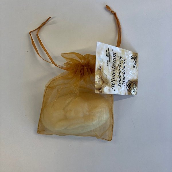 Schafmilchseife "Wintertraum" im Organzabeutel